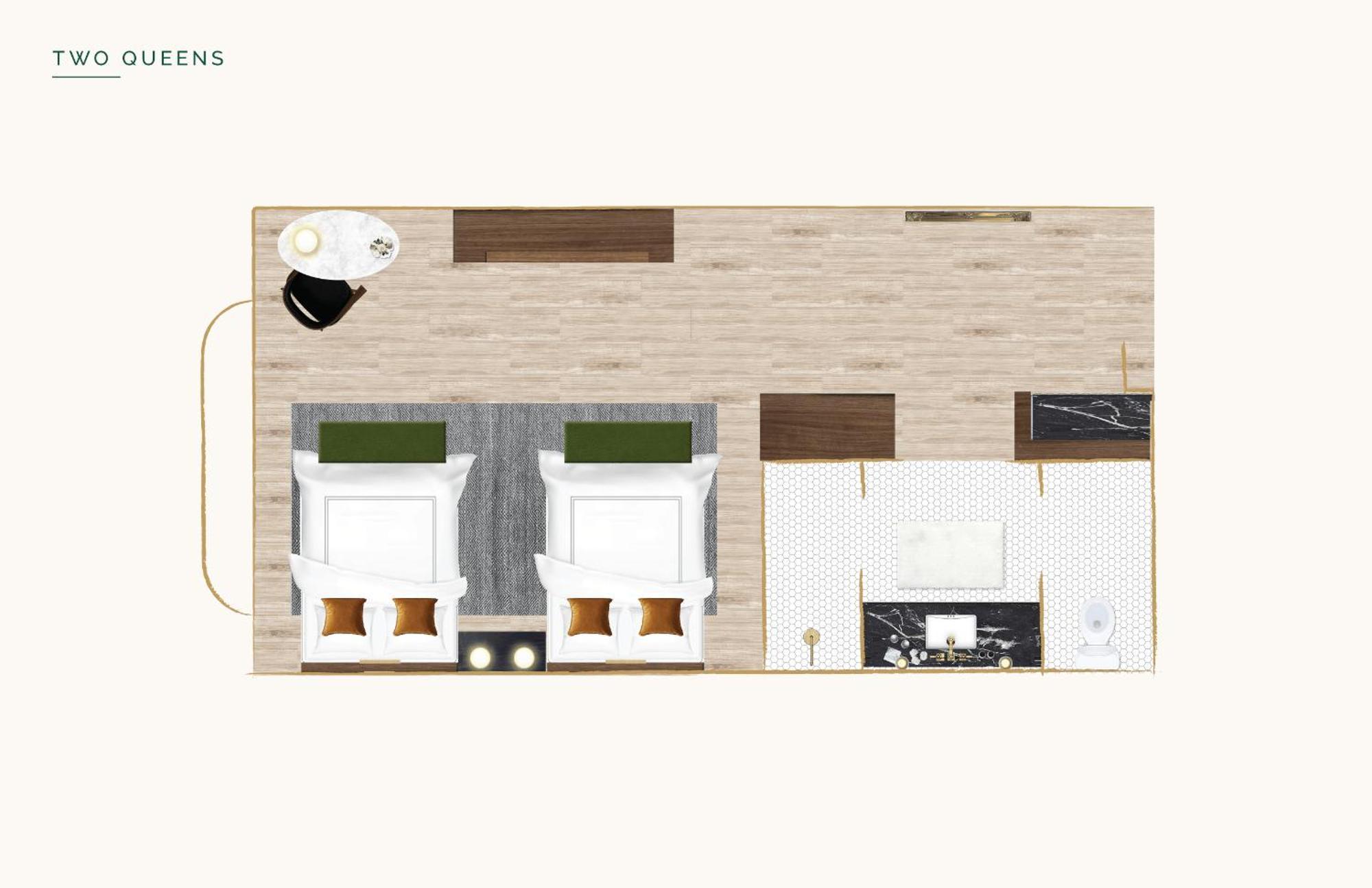 Habitación Doble con vistas a la piscina
